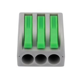 Conector para fios 4 mm� Conex 1000 Clip 3 vias INTELBRAS