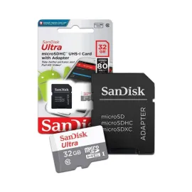 CART�O DE MEM�RIA MICROSD 32GB  SANDISK ULTRA