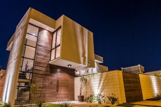 Portão Fachada em madeira