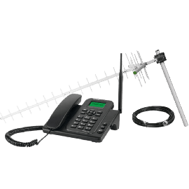 Kit Telefone Celular Fixo GSM (Dual Chip) CFA 4212N INTELBRAS   - R.P