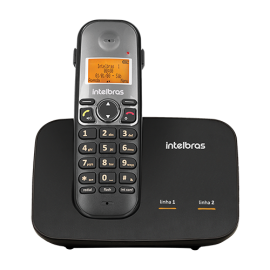 Telefone sem fio digital com entrada para 2 linhas TS 5150 INTELBRAS   - R.P