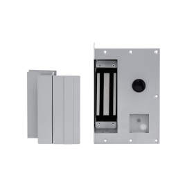 Conjuntos de suportes para fechadura-eletro�m� FE 150 Suportes ATM com quebra-vidro e bot�o de sa�da INTELBRAS - 1   - R.P