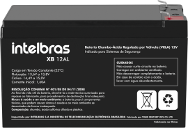Bateria de chumbo-�cido 12V XB 12AL INTELBRAS   - R.P