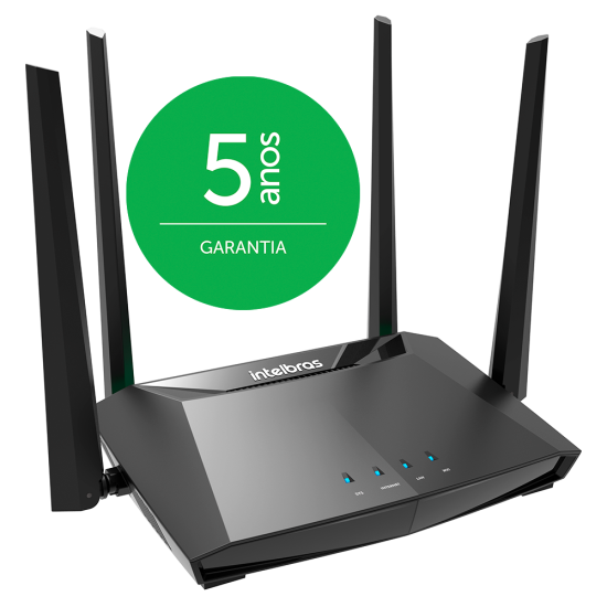 ROTEADORES INTELBRAS Wi-Fi 5 DUAL BAND AC 1200 COM PORTAS GIGA ACtion RF 1200