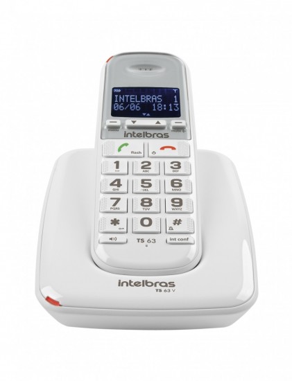 TELEFONES INTELBRAS SEM FIO DIGITAL TS 63 V