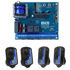 CENTRAL PLACA PORTAO ELETRONICO DUPLA 4 CONTROLES