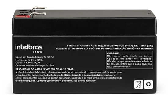 BATERIAS INTELBRAS BATERIA DE CHUMBO-ÁCIDO 12V XB 1212