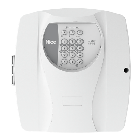 CENTRAIS DE ALARMES NÃO MONITORADAS NICE CLOUD 6