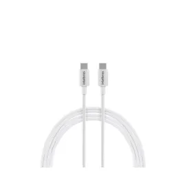 CABO USB-C PARA USB-C 1,2M PVC BRANCO  EUCC 12PB