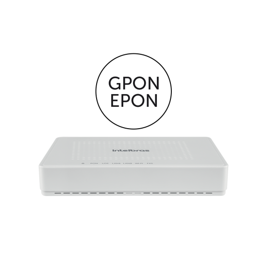 FIBRA ÓPTICA INTELBRAS CONVERSOR DE SINAL GPON/EPON EM SINAL ETHERNET OU WI-FI ONT 121 W