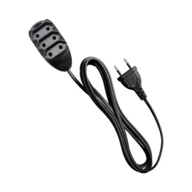 EXTENS�O EL�TRICA 3 TOMADAS 2 PINOS  10A 3M PRETA - EXT 2003