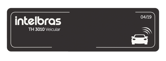 CONTROLES DE ACESSO CORPORATIVO INTELBRAS ETIQUETA DE ACIONAMENTO RFID 900 MHz TH 3010 VEICULAR