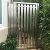 Portão Toda a durabilidade e o visual contemporâneo do aço inox