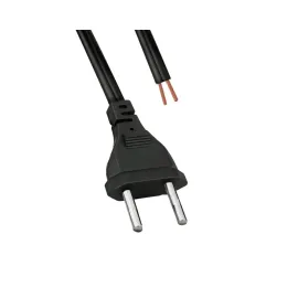 CABO RABICHO COM PLUG 2  PINOS (TOMADA)