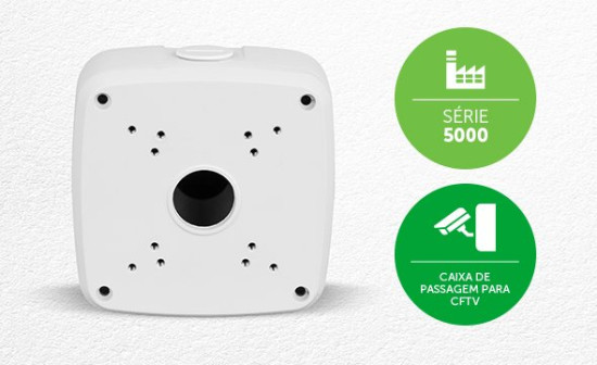ACESSÓRIOS INTELBRAS CAIXA DE PASSAGEM PARA CFTV VBOX 5100 E