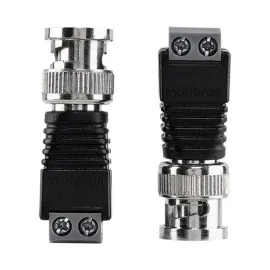 CONECTOR BNC MACHO COM BORNE CONEX 1000 - 10 PECAS