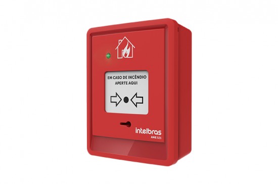 ACESSÓRIOS INCÊNDIO INTELBRAS ACIONADOR MANUAL ENDEREÇÁVEL SEM SIRENE AME 521