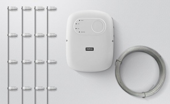 ALARMES INTELBRAS HASTE BARRA CHATA COM 4 ISOLADORES